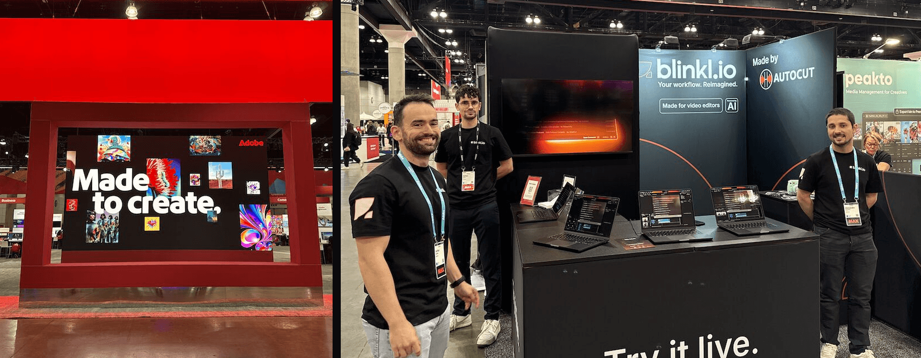 Blinkl.io at Adobe Max LA last year